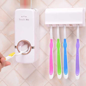 Tooth Brush Holder & Automatic Toothpaste Dispenser