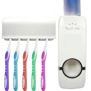Tooth Brush Holder & Automatic Toothpaste Dispenser