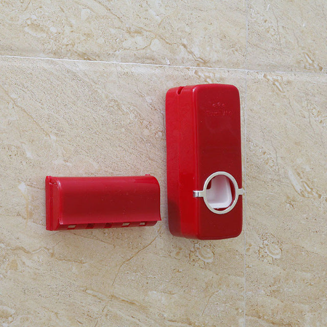 Tooth Brush Holder & Automatic Toothpaste Dispenser